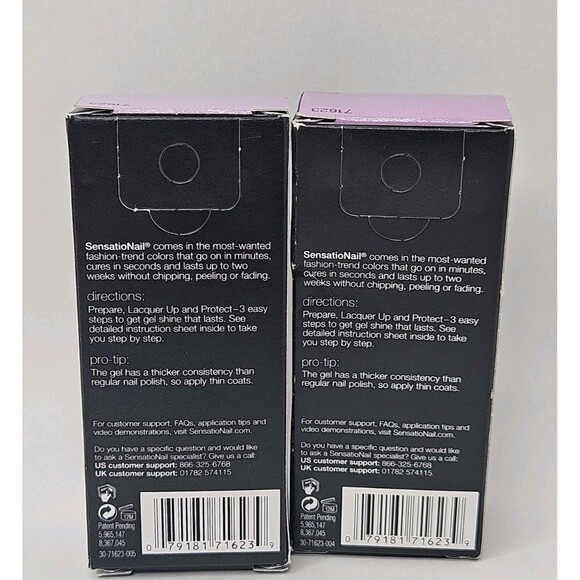 SensatioNail Heirloom Lilac Light Purple Gel Color Nail Polish 71623 Lot Of 2 - Picture 3 of 5